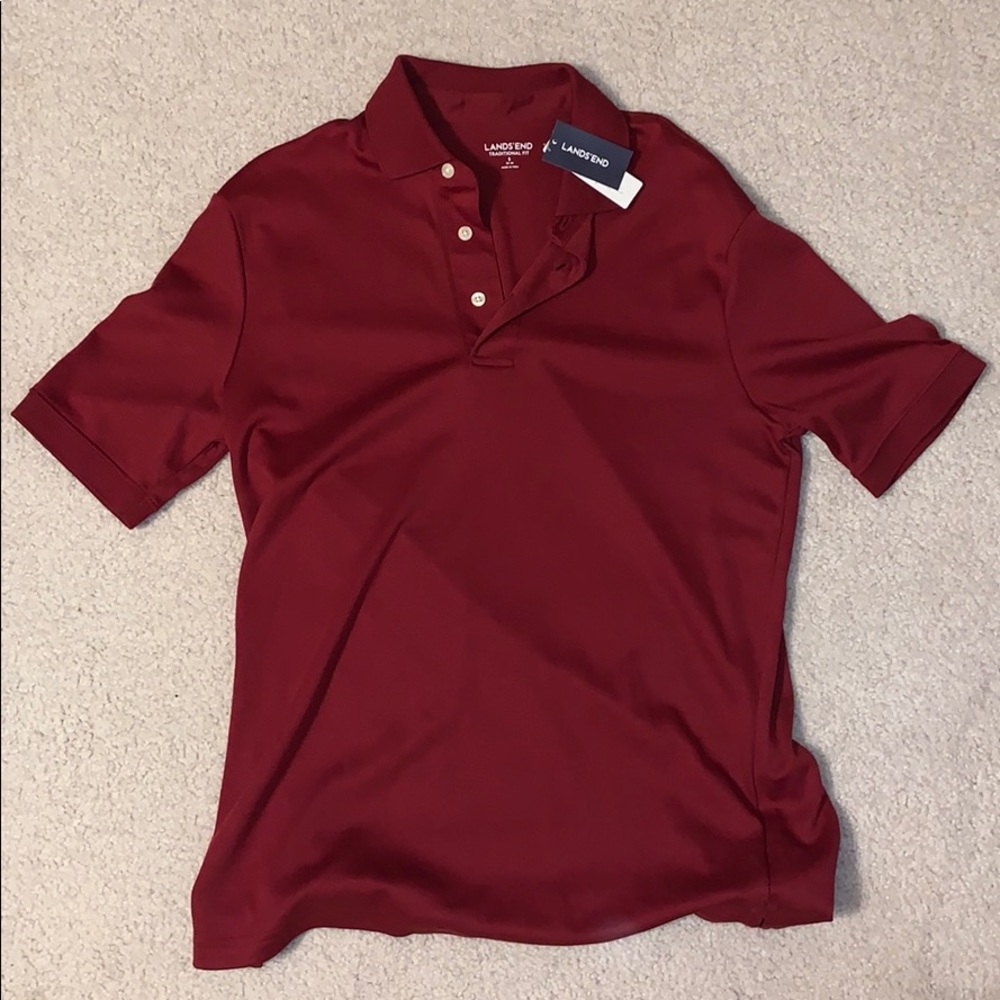 Lands’ End traditional fit golf shirt